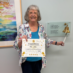 Helen_End of Treatment Bell and Cert